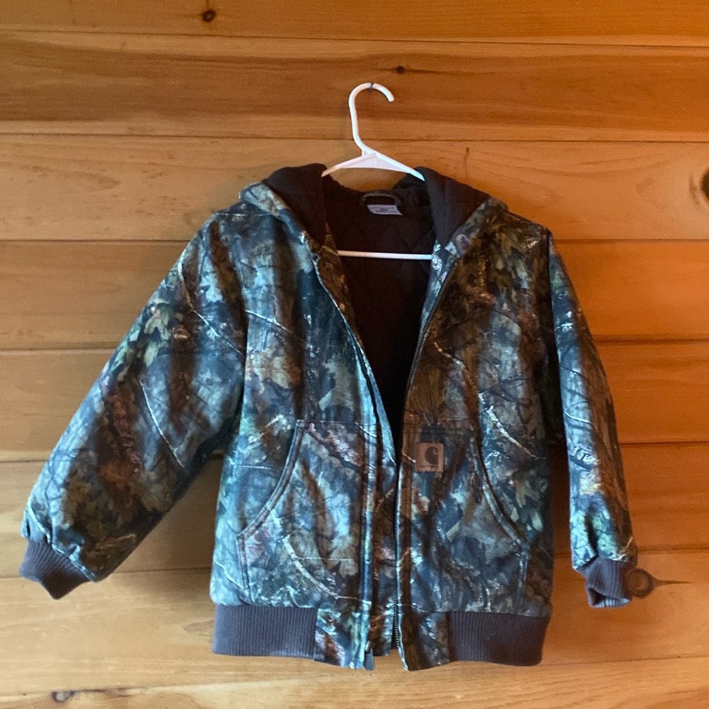 Quilted Carhartt Childrens camo jacket